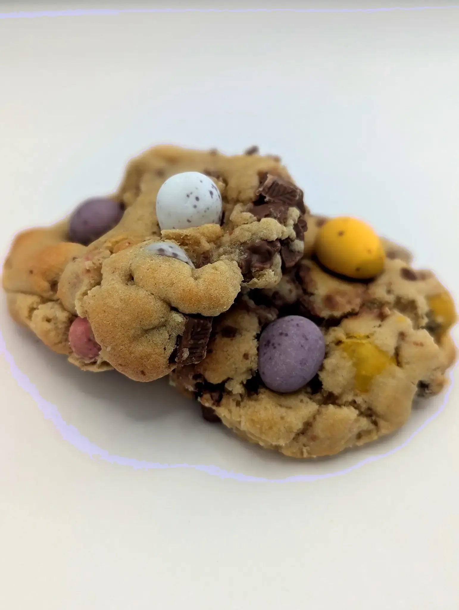 Bakes by Bear cookies stuffed with mini eggs