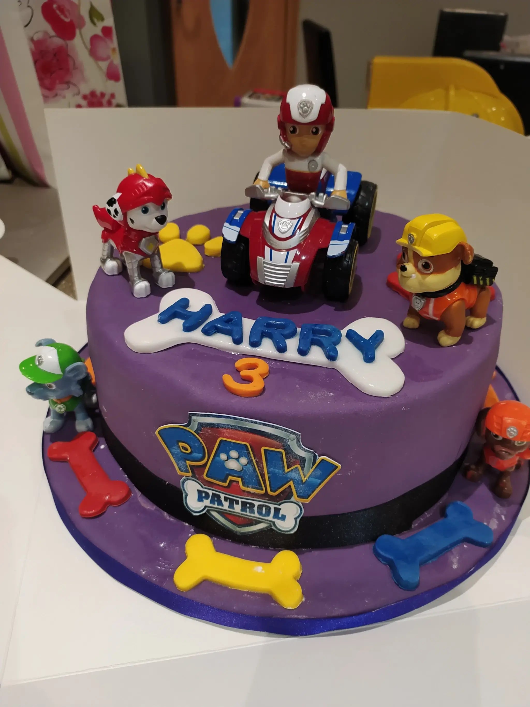 Paw Patrol Birthday Cake Purple Hat